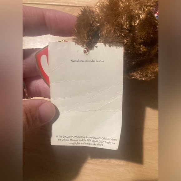 TY Champion beanie baby. From the 2002 FIFA World Cup. Brand new ! NWT - Picture 3 of 9